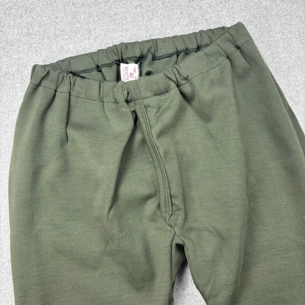 Vintage 1979 Belgian‎ Army Begetex Wool Blend Thermal Pants Olive Green Sz 42